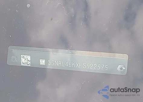 2015 Chevrolet Captiva Sport Ltz z USA, uszkodzony, nr VIN 3GNAL4EKXFS522575